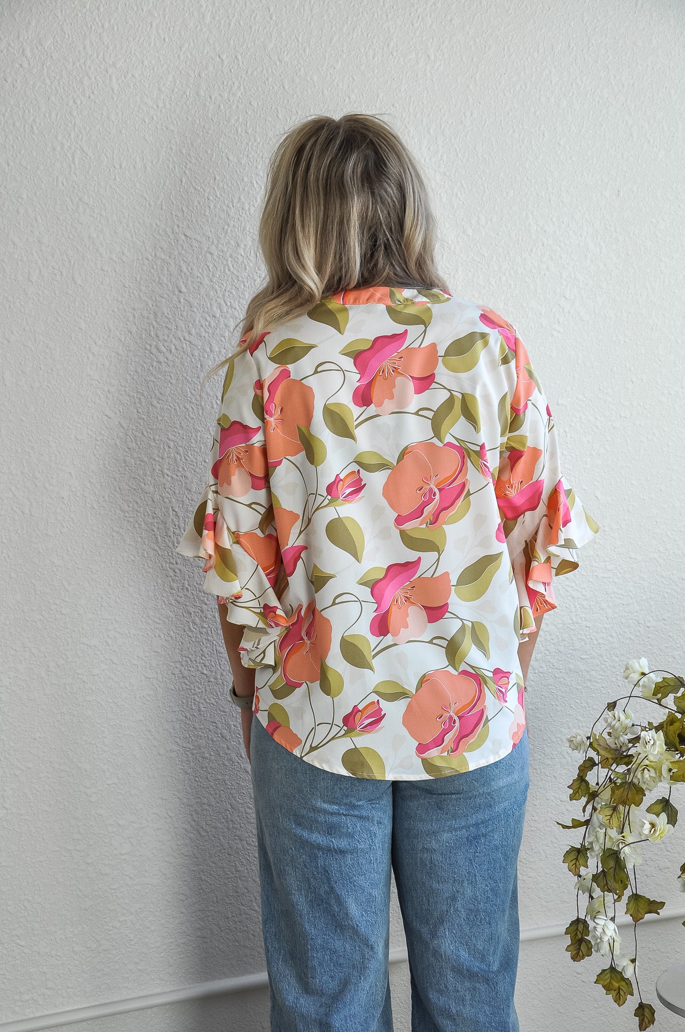 PeachyPrintRuffledBellSleeveTop_1