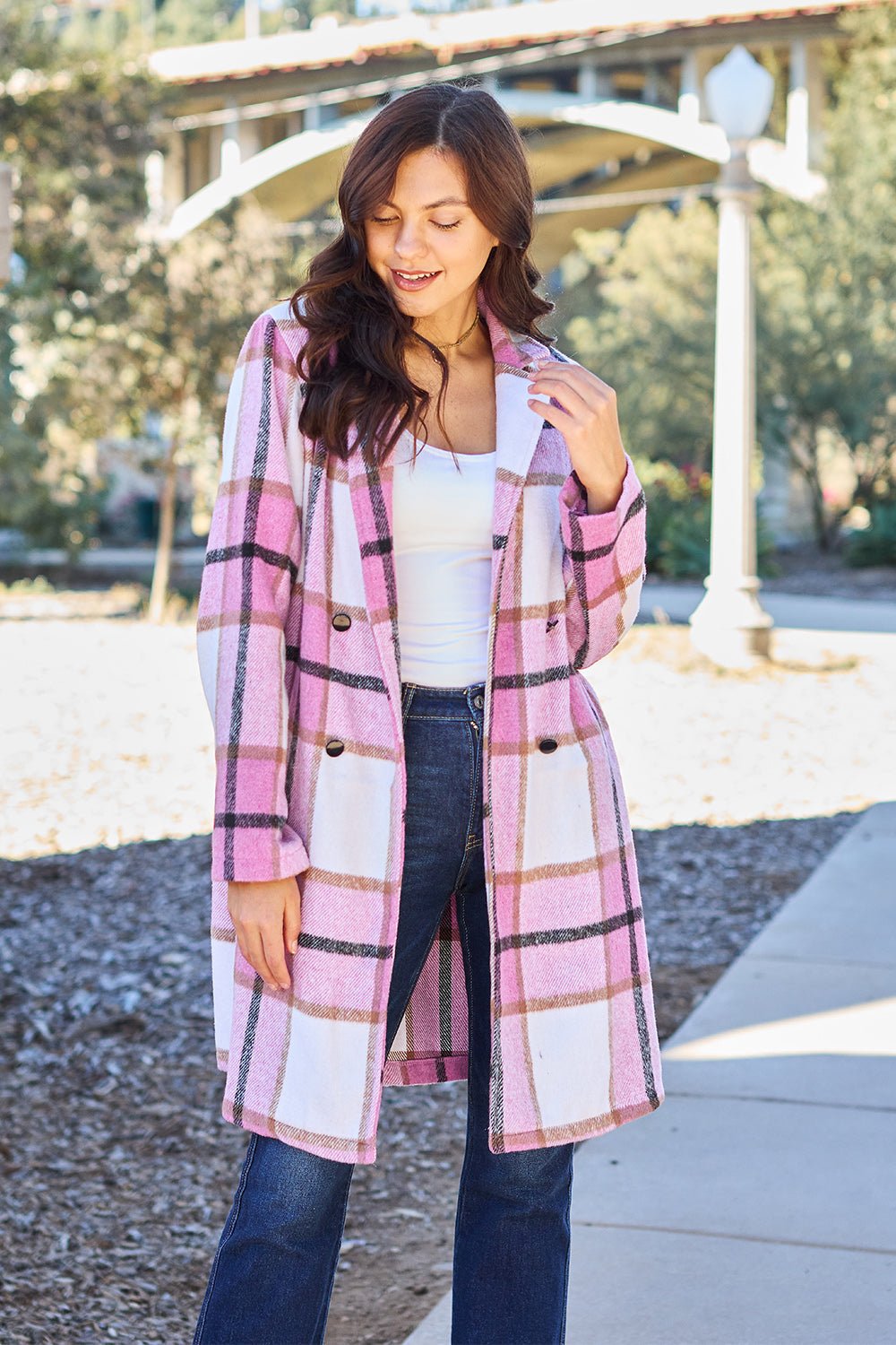 double-take-full-size-plaid-button-up-lapel-collar-coat-225389