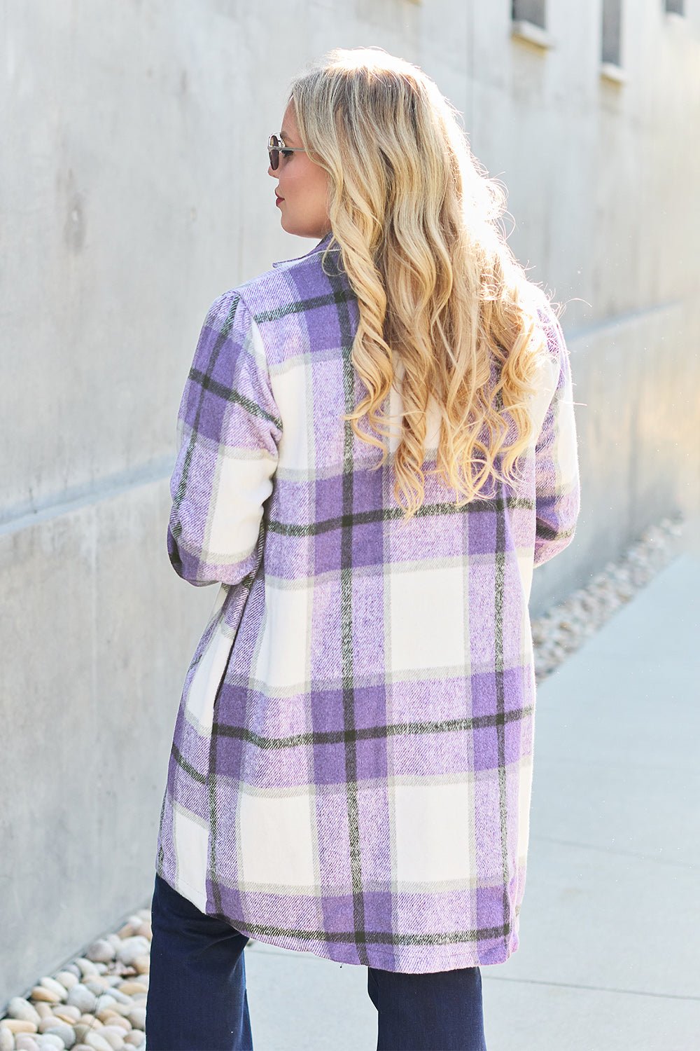 double-take-full-size-plaid-button-up-lapel-collar-coat-396491