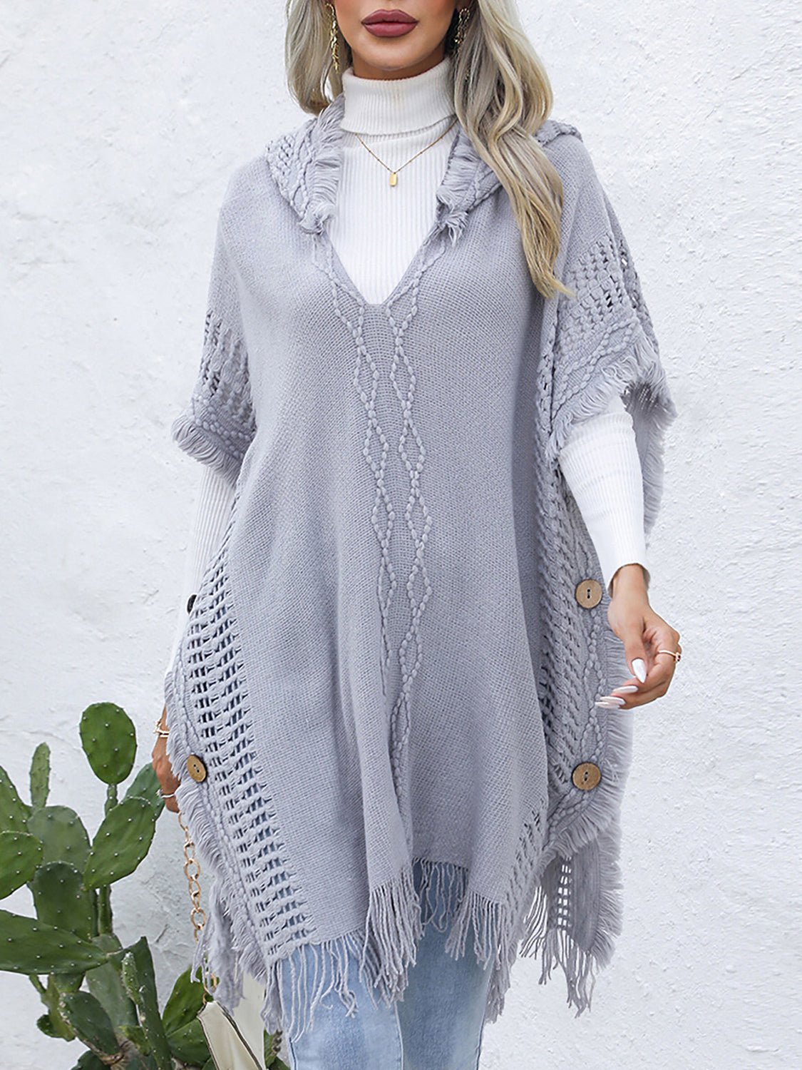 fringe-trim-buttoned-hooded-poncho-142797