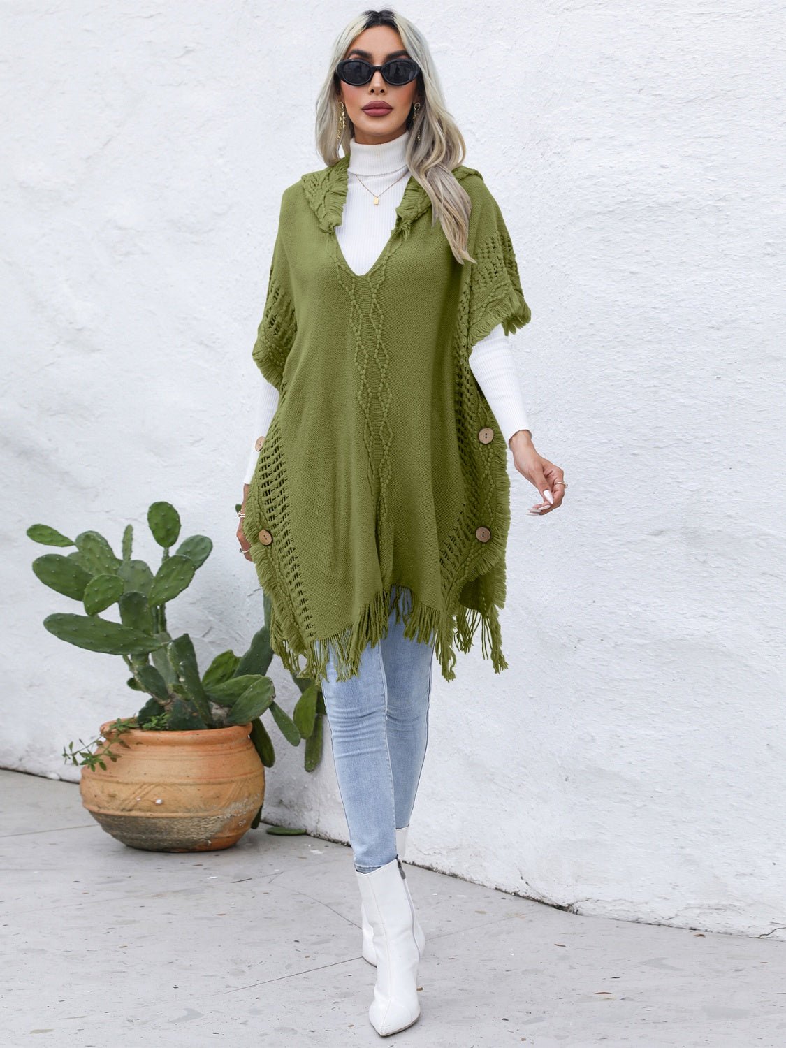 fringe-trim-buttoned-hooded-poncho-748569