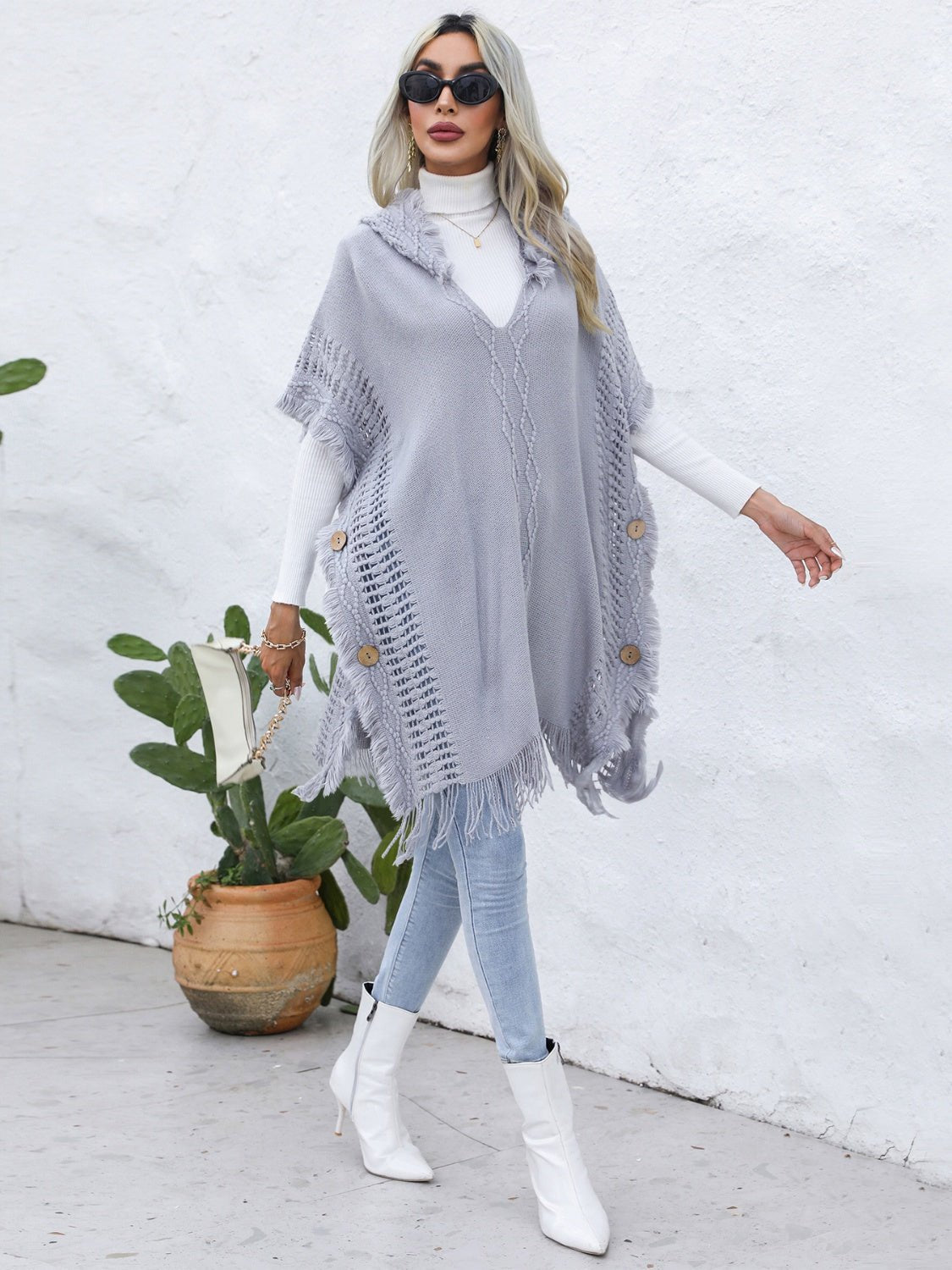fringe-trim-buttoned-hooded-poncho-944111