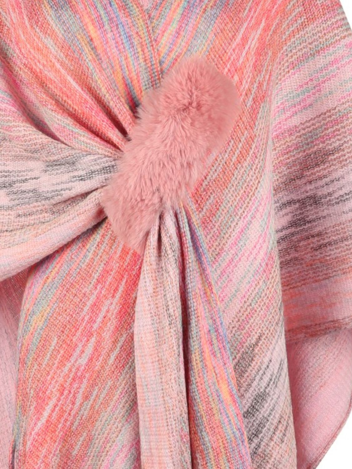 heathered-fringe-hem-poncho-763588
