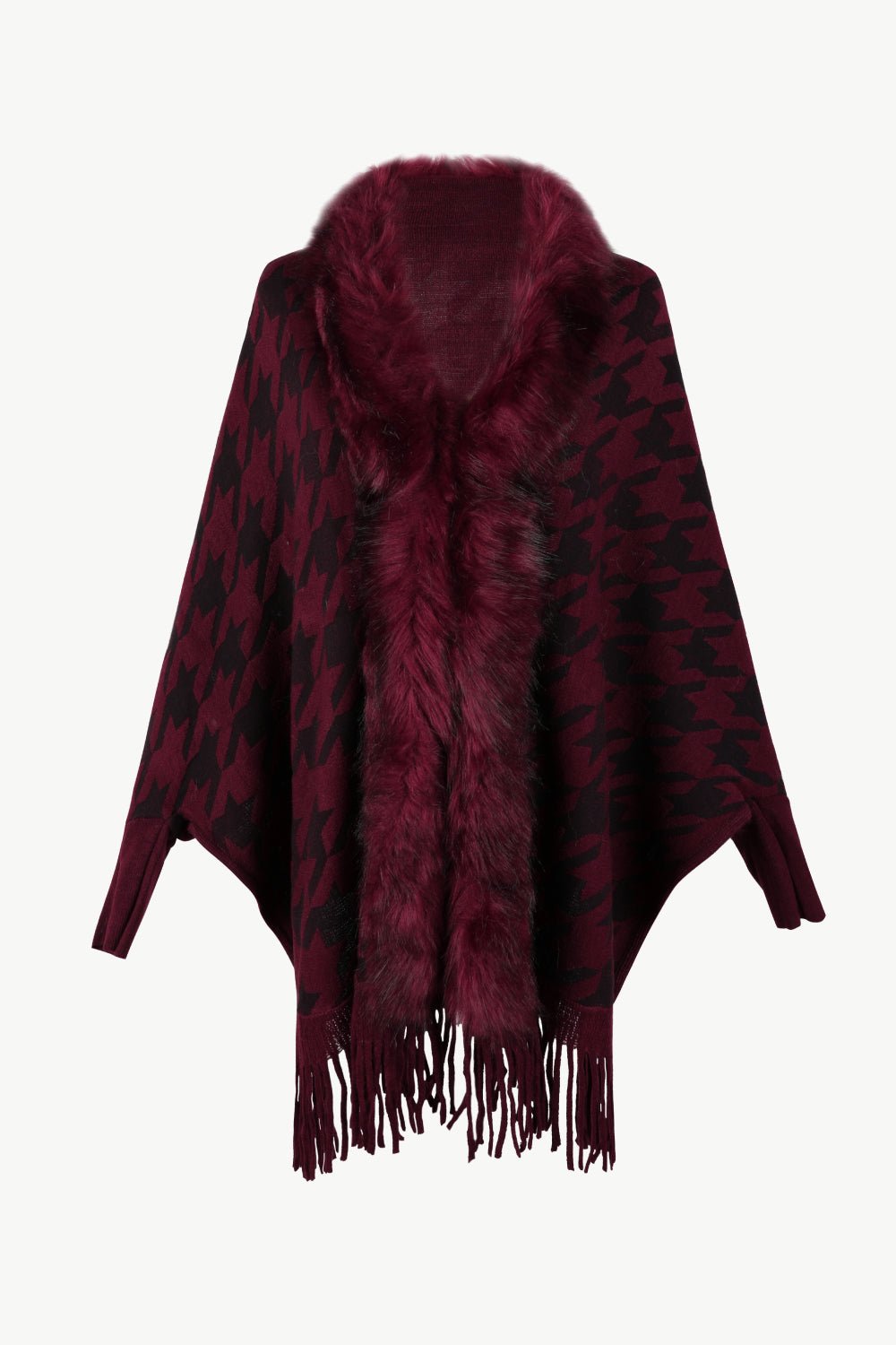 houndstooth-fringe-hem-poncho-158003