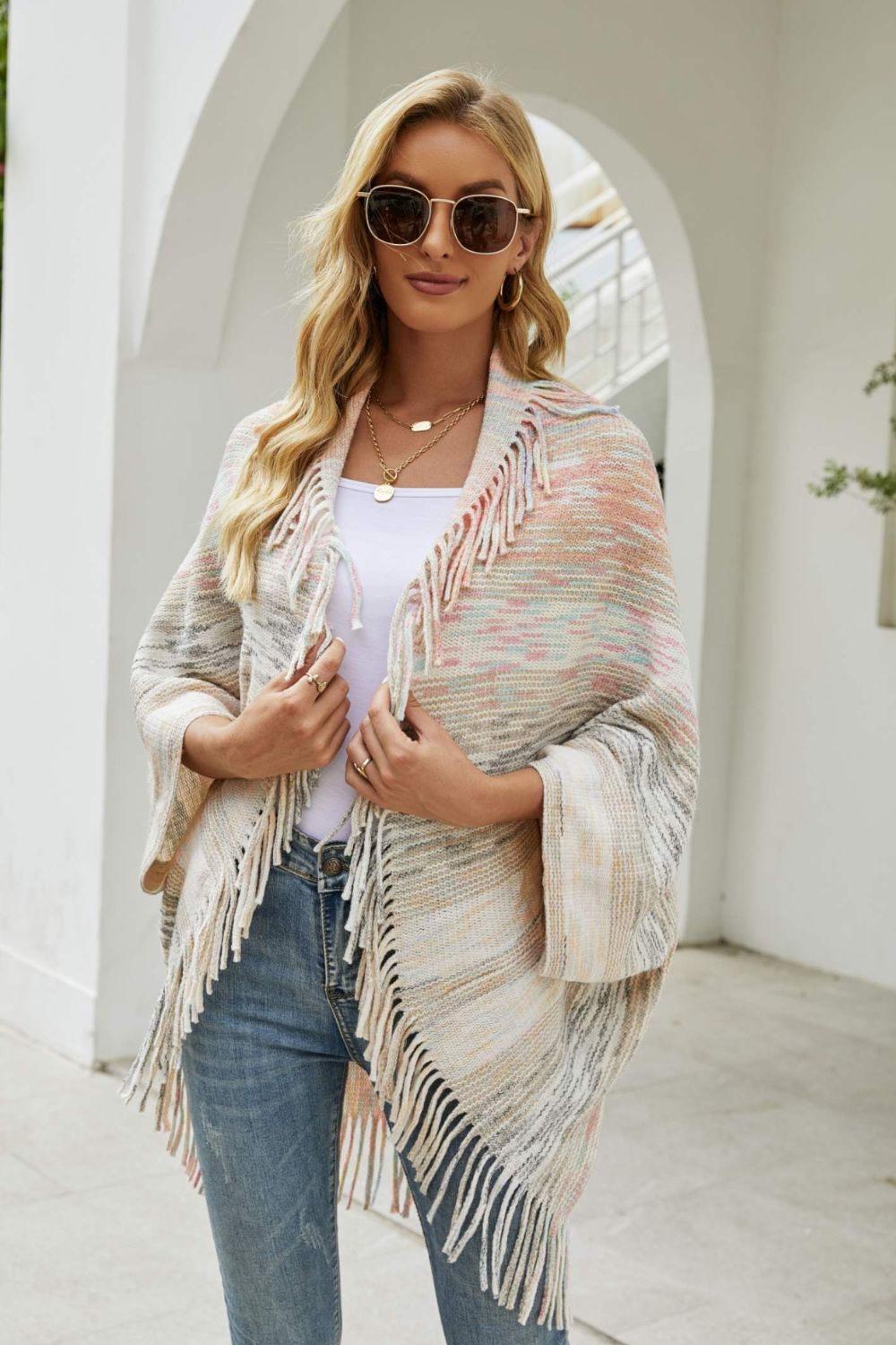 multicolored-fringe-trim-poncho-340099